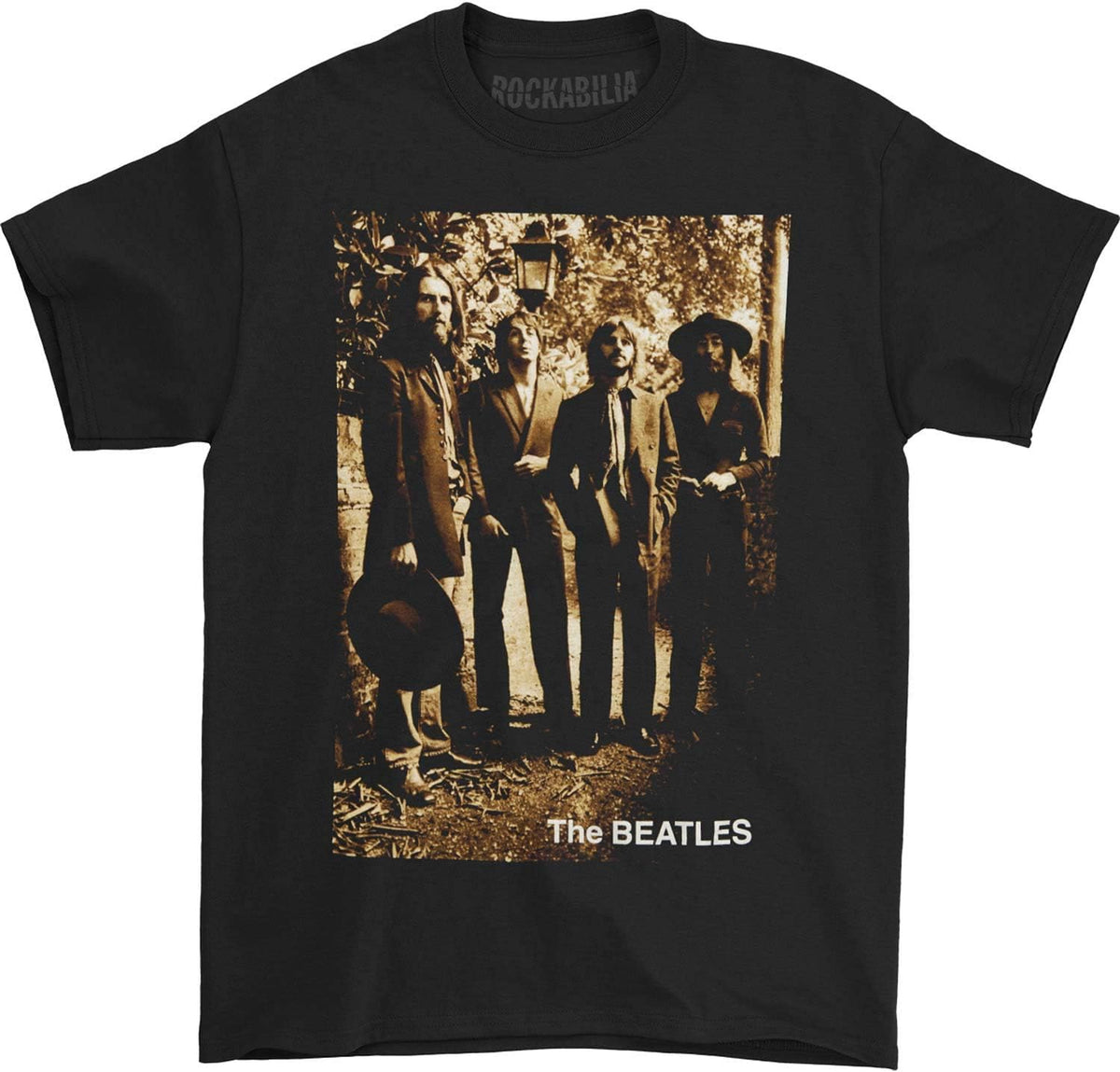 Bravado Men's The Beatles Sepia 1969 T-Shirt