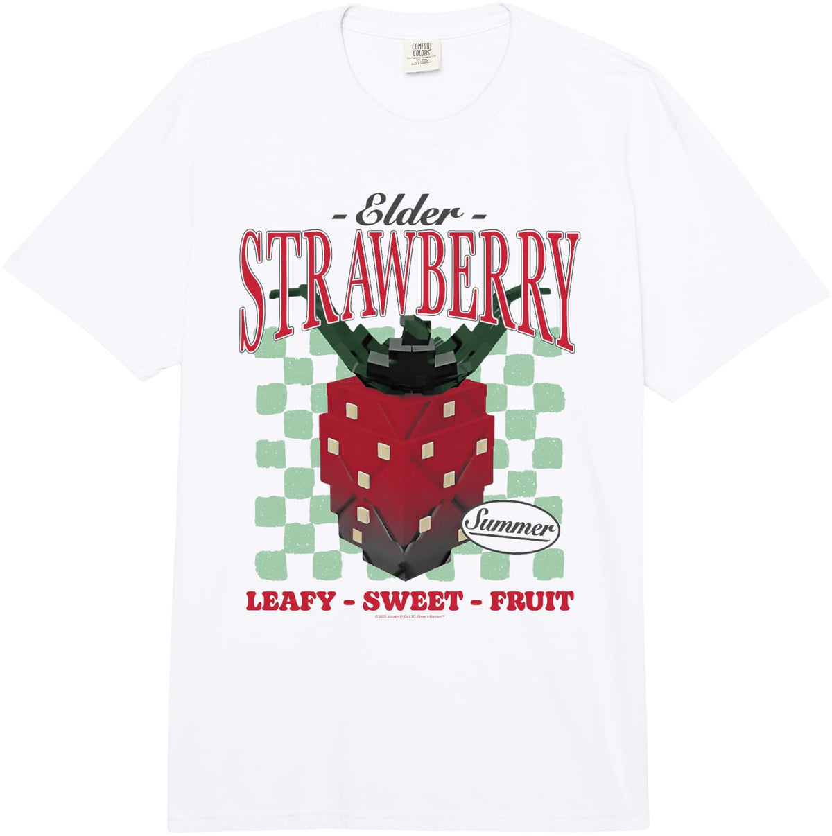 Grow a Garden Elder Strawberry Summer Leafy Sweet Fruit Comfort Colors Adult Heavyweight T-Shirt