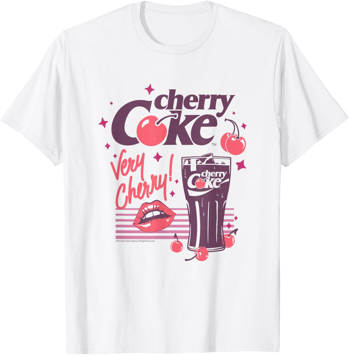 Coca-Cola Cherry Coke Lips Very Cherry Vintage T-Shirt