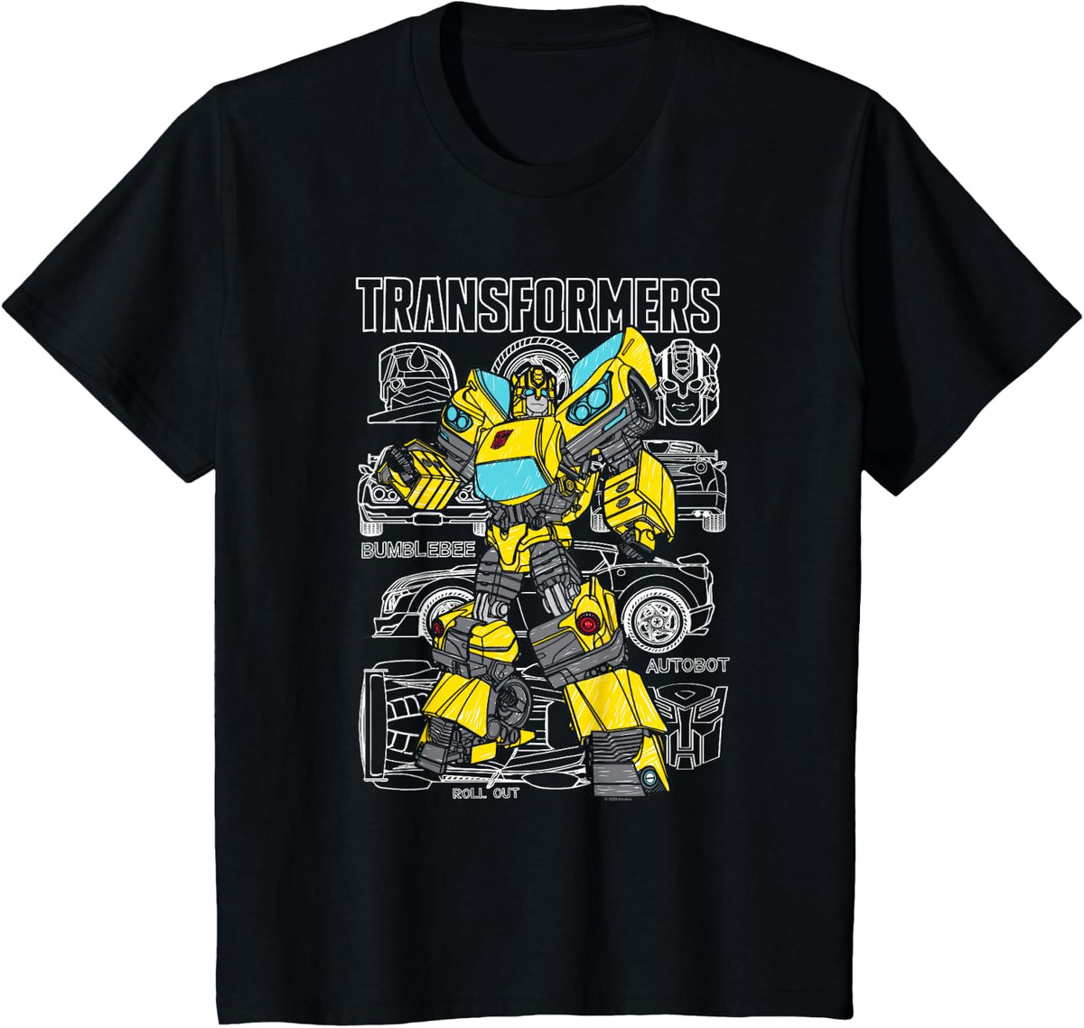 Transformers Bumblebee Autobot Schematics T-Shirt Football Club Store