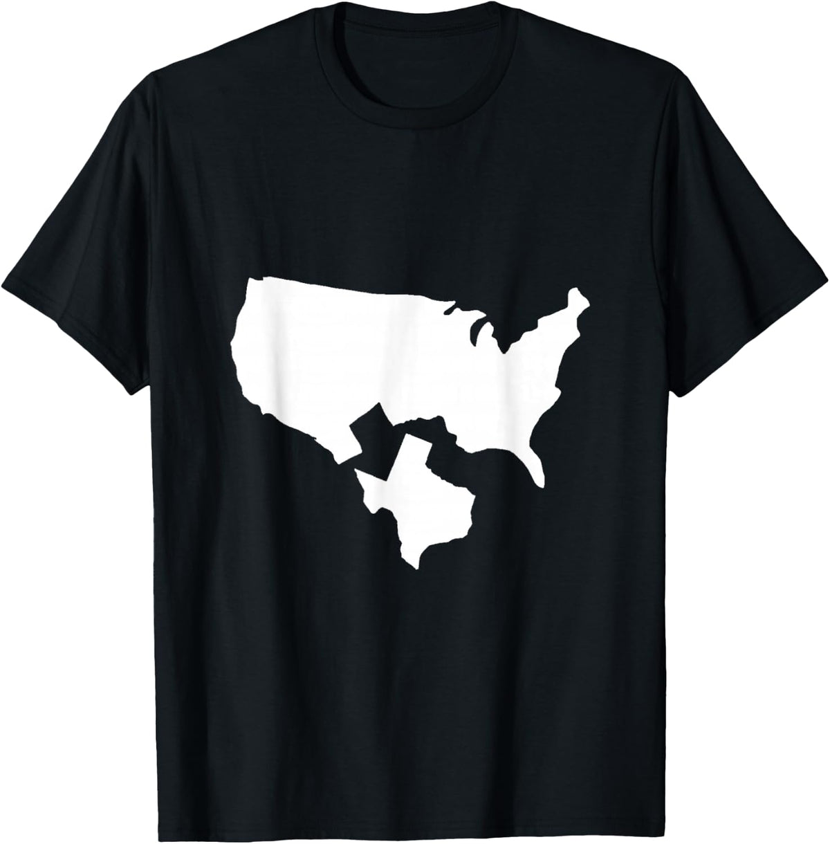 Texas Secede Lone Star State Independence USA Map Graphic T-Shirt