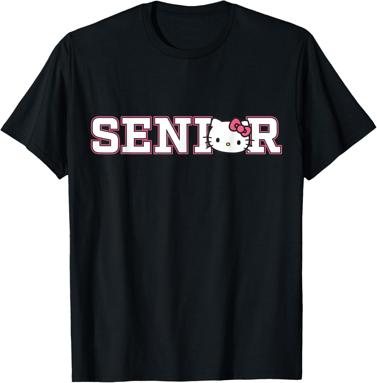 Hello Kitty Senior Collegiate Lettering & Hello Kitty Head T-Shirt
