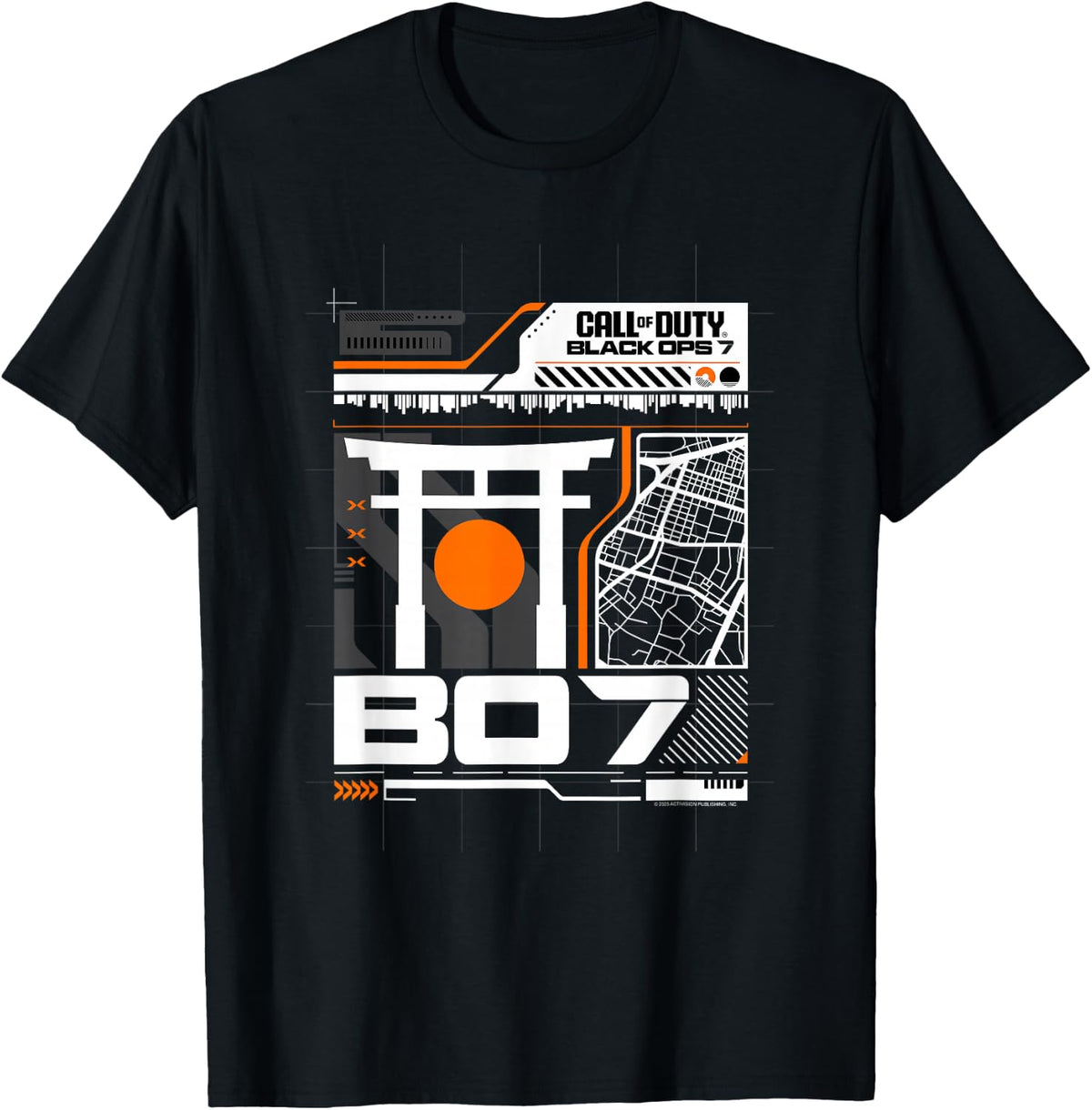 Call of Duty Black Ops 7 Modern Map FPS Video Game T-Shirt