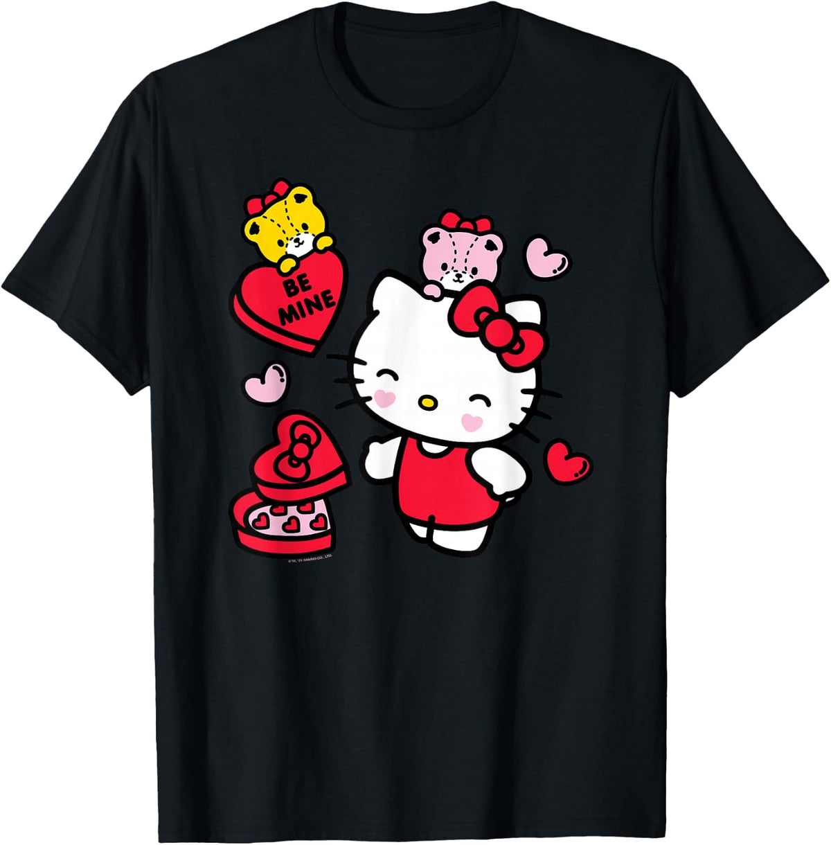 Hello Kitty Be Mine Candy Gifts Valentine's T-Shirt Small