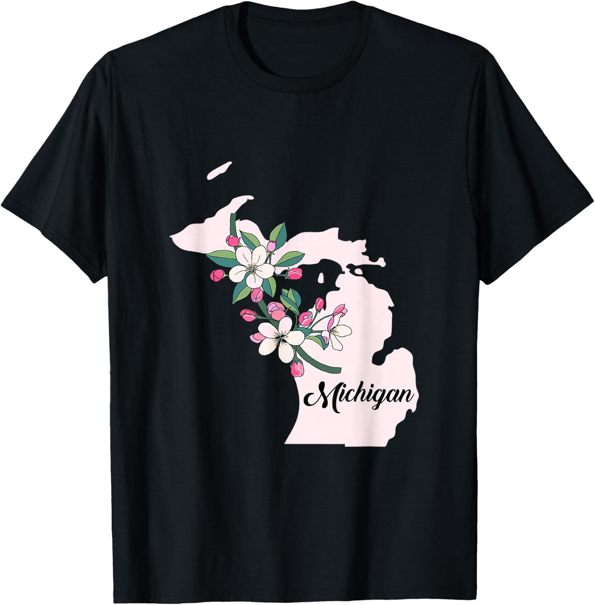 Michigan Flower Apple Blossom T-Shirt