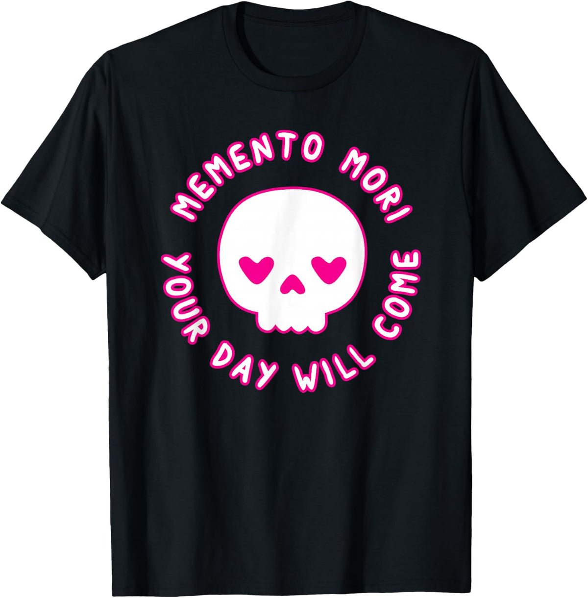 Pastel Goth Kawaii Punk Memento Mori Cute Skull T-Shirt