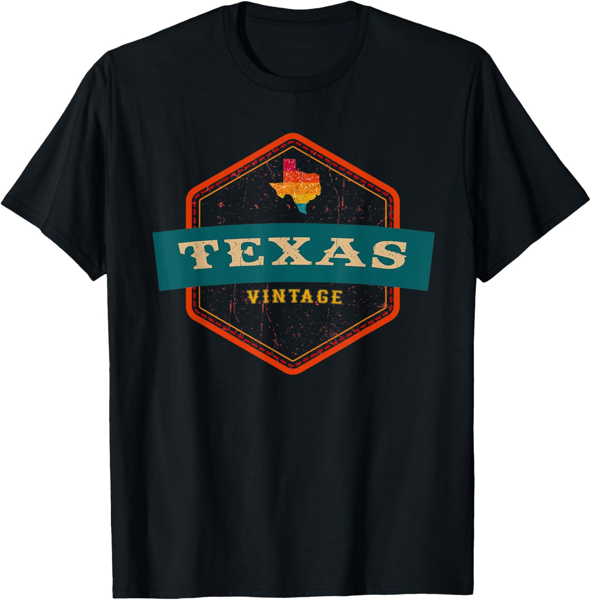 Texas TX Graphic Souvenir Love Distressed State Outfit T-Shirt