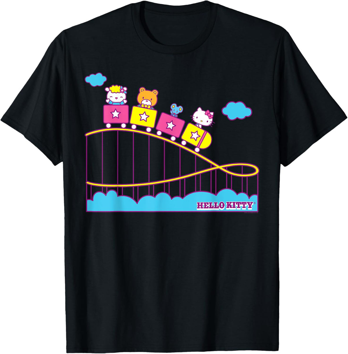Hello Kitty Rollercoaster Theme Park Fun T-Shirt