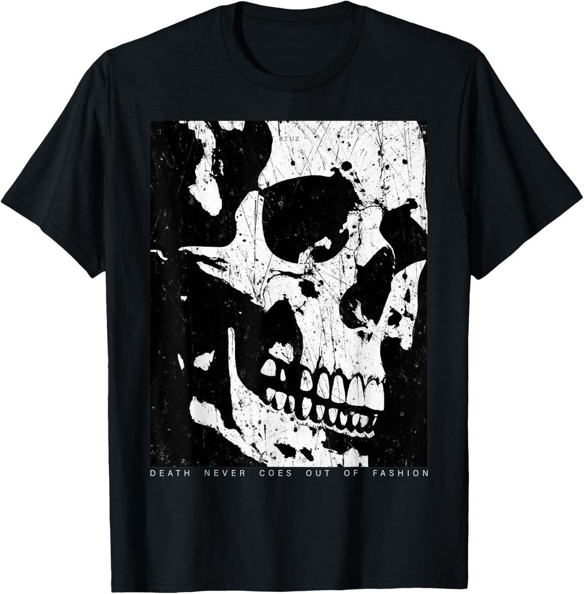 Aesthetic Clothes Vintage Streetwear Fashion Women Men Skull T-Shirt