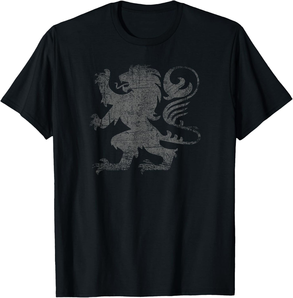 Scottish Flag Lion Rampant Heraldry Distressed Flag Scotland T-Shirt