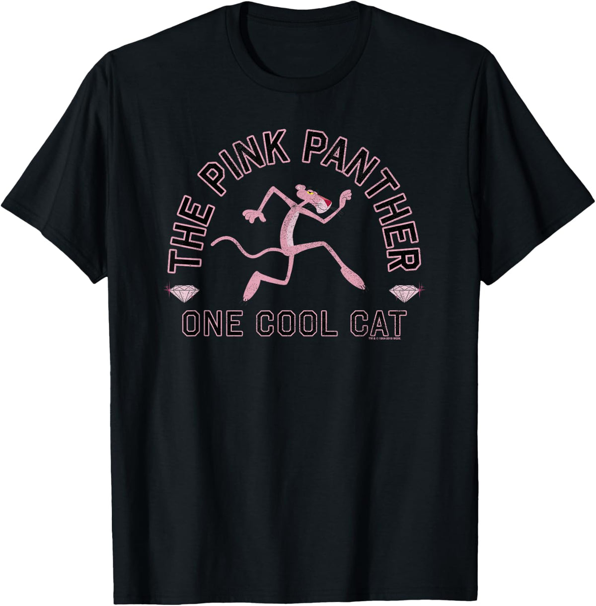 Pink Panther One Cool Cat Tip Toe Portrait T-Shirt Small