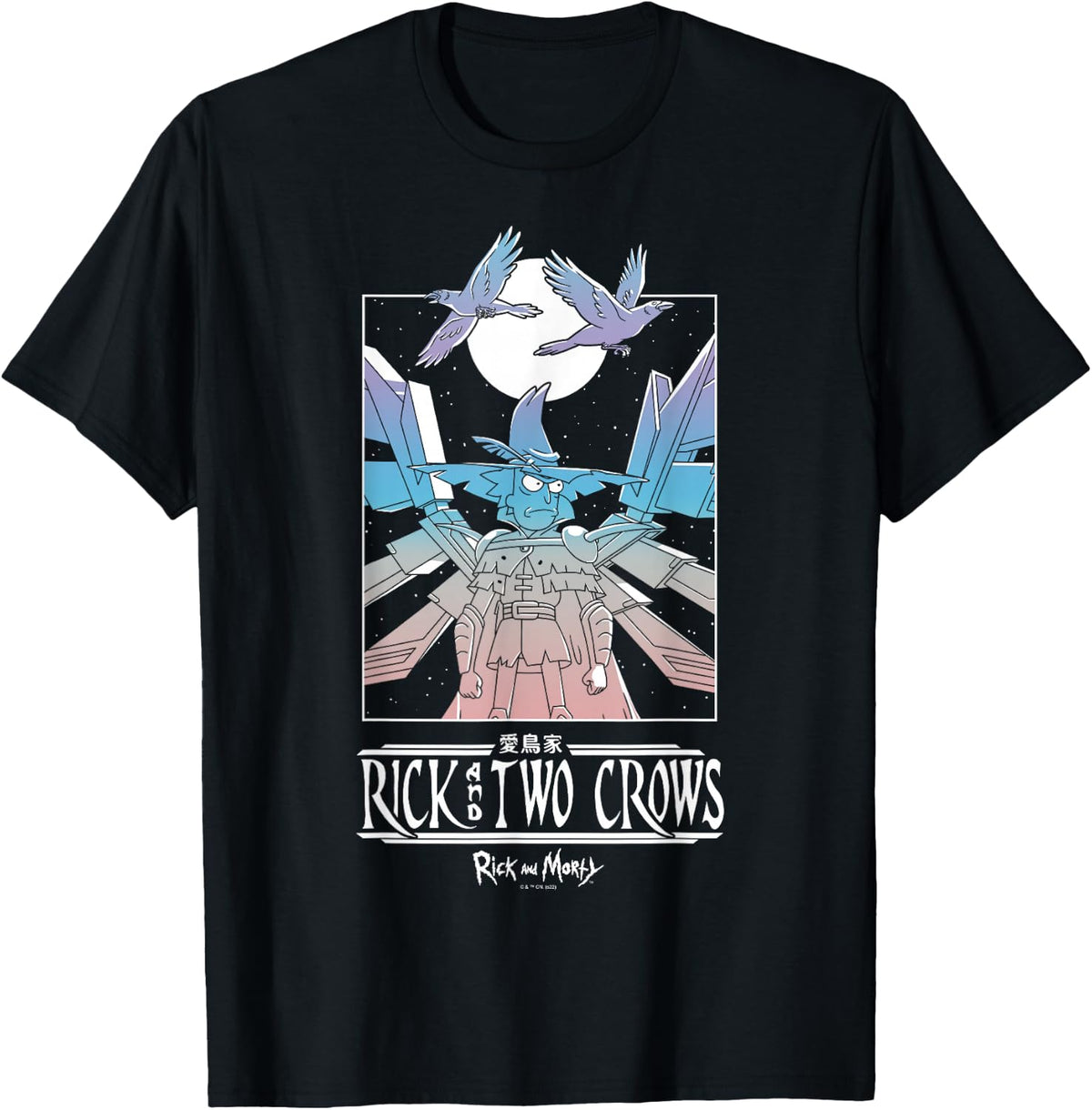Rick and Morty Rick and Two Crows Poster T-Shirt