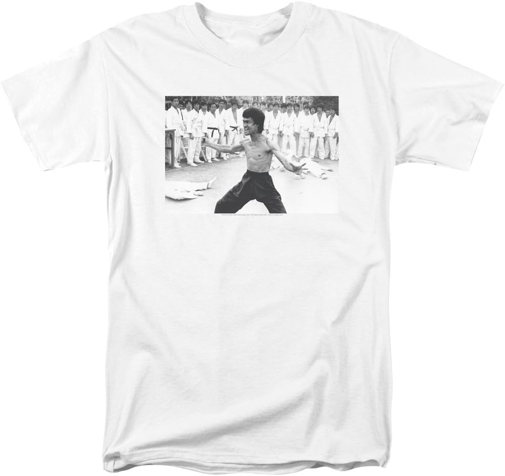 Trevco Men's Bruce Lee/Meaning Of Life Short Sleeve T-Shirt Comfort Serenity Clothing Store