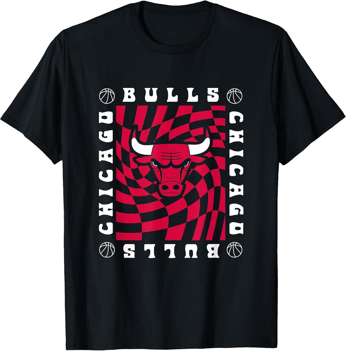 NBA Chicago Bulls Retro Checkerboard T-Shirt