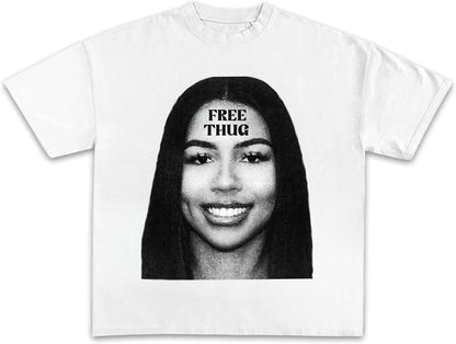 Guzado Rapper Graphic T-Shirt Rap Tee Concert Merch Album Cover Shirt for Men Women