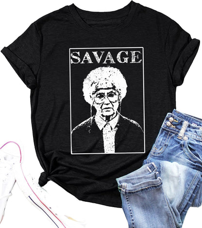 Stay Golden Tshirt Women Funny Cute Golden Girls Shirt Casual Short Sleeve Letter Print Tee Tops Vintage Graphic Tee