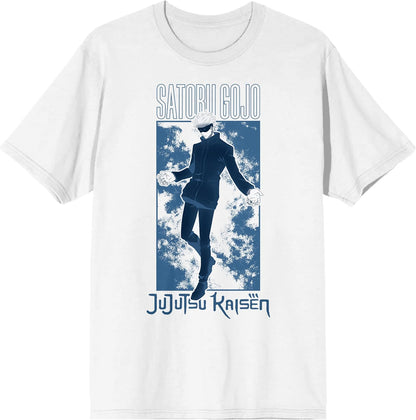 Jujutsu Kaisen Satoru Gojo Strongest Sorcerer Men's White Short Sleeve Tee