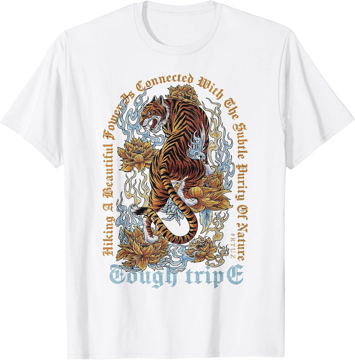 Hip Hop Y2K Vintage Hipster Edgy Urban Streetwear Tiger T-Shirt