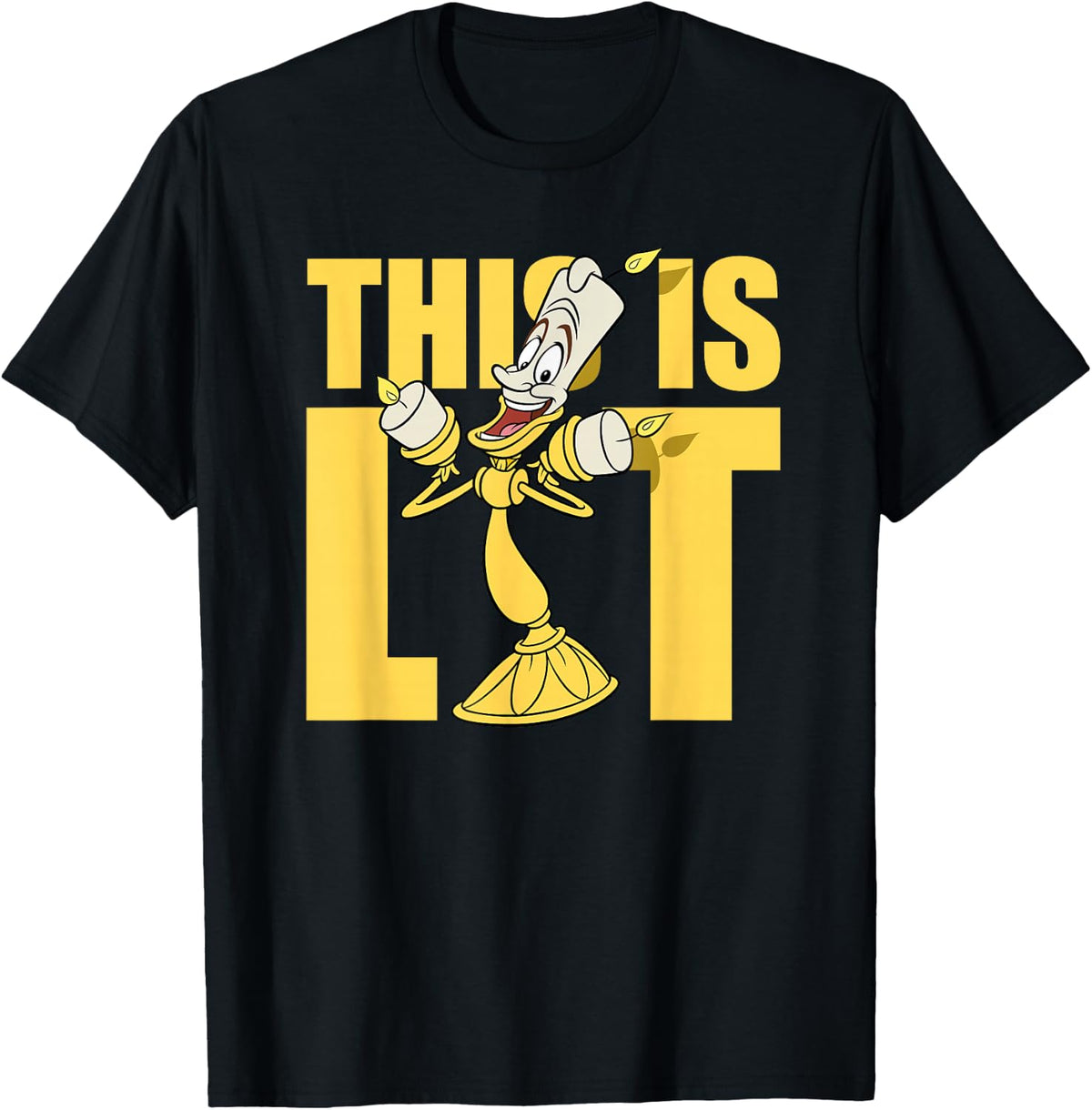 Disney Beauty and the Beast Lumiere This is Lit T-Shirt Small