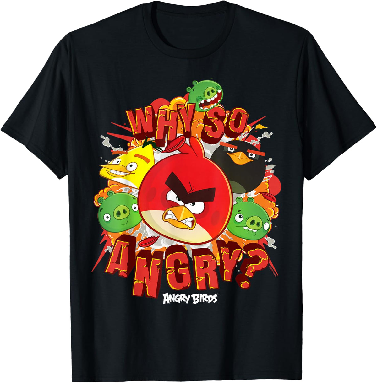 Angry Birds Why So Angry? T-Shirt Comfort Serenity Clothing Store