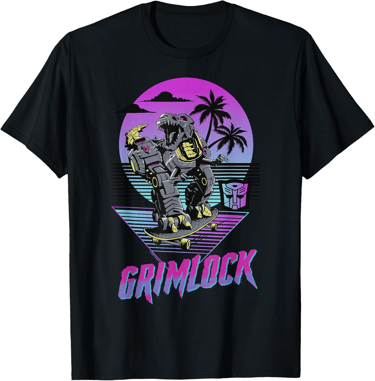 Transformers Grimlock Skater Beach Paradise Color Pop Logo T-Shirt Football Club Store