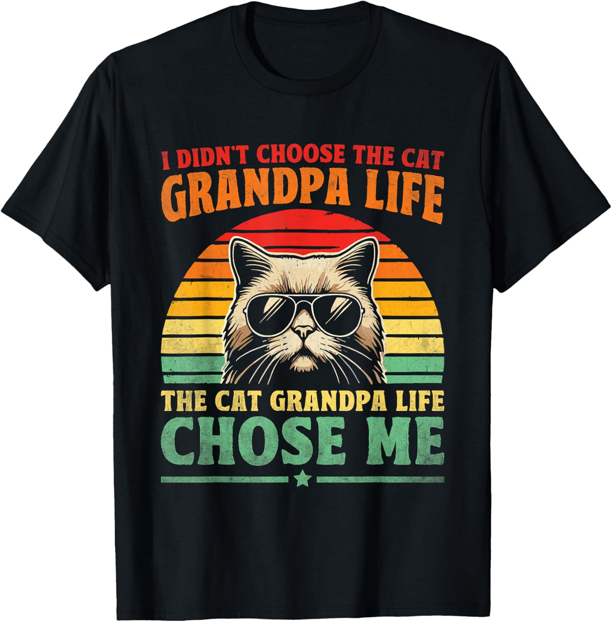 Cat Grandpa Life Cat Lover Grandpa Cat Grandfather T-Shirt