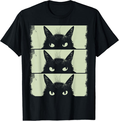 Cat Lover, Grumpy Black Kitten, Cat Mom, Cat Dad T-Shirt Comfort Serenity Clothing Store