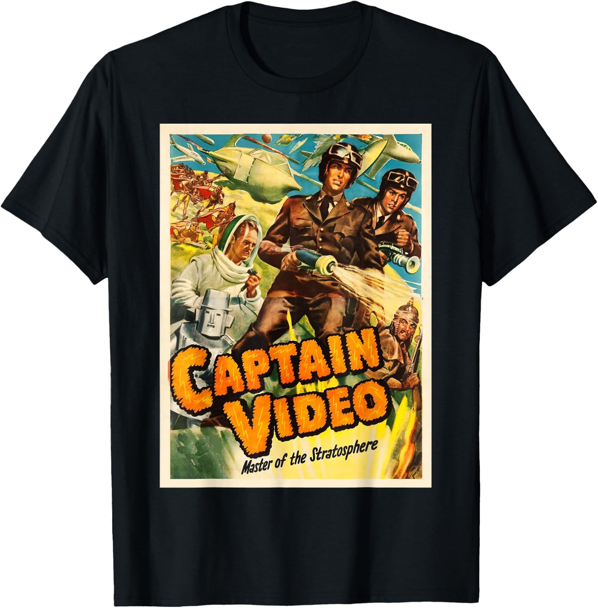 Vintage Sci-Fi Captain Video T-Shirt
